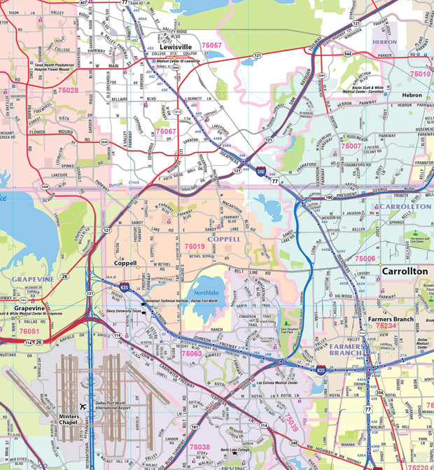 Way Fort Map Dallas Fort Worth Map