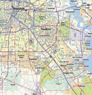 Greater Houston Metro Area Wall Map