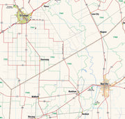 Greater Houston Metro Area Wall Map