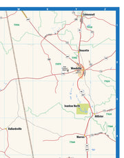 Greater Houston Metro Area Wall Map