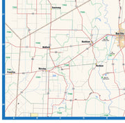 Greater Houston Metro Area Wall Map