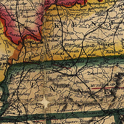 Bacon's steel plate map of America, political, historical & military, 1863