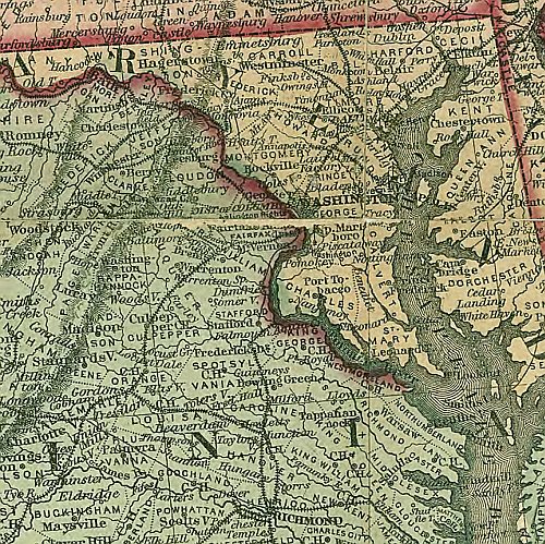 Colton's new railroad & county map of the United States, the Canadas &c., 1862