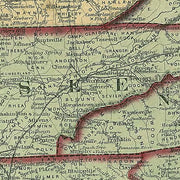 Colton's new railroad & county map of the United States, the Canadas &c., 1862