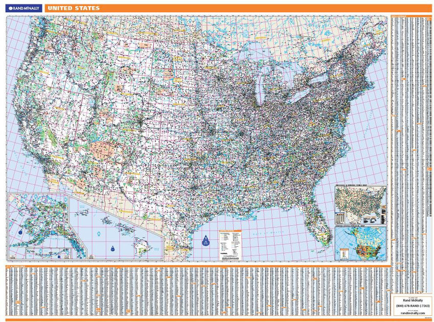 USA Wall Map by Rand McNally – American Map Store