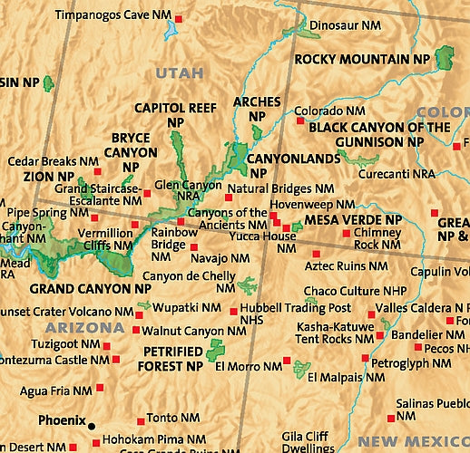 USA National Parks Map