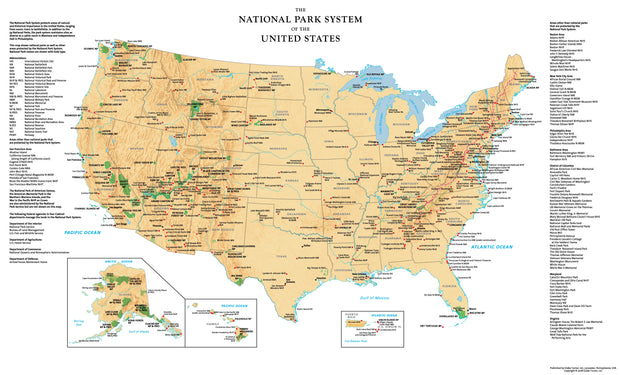 USA National Parks Map – American Map Store