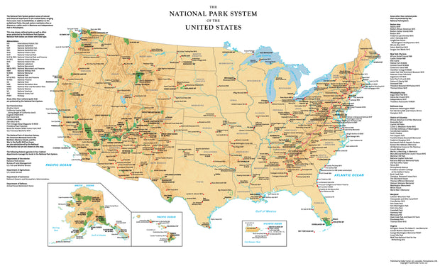 USA National Parks Map