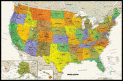 USA Contemporary Wall Map