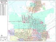 Premium Style Wall Map of Salt Lake City, UT by Market Maps