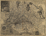 Virginia, discovered and discribed by Captayn John Smith, 1606; graven by William Hole