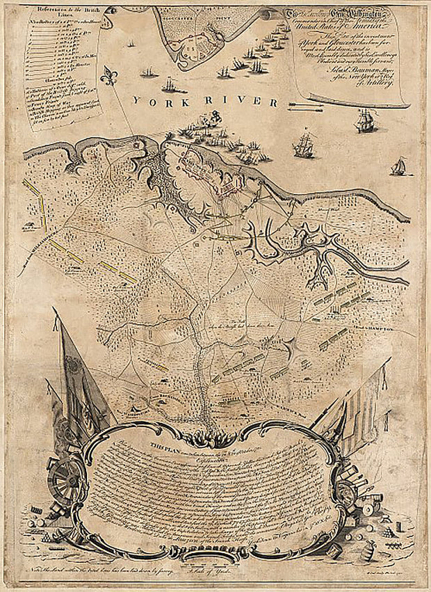 Plan of the investment of York and Gloucester, Oct. 1781