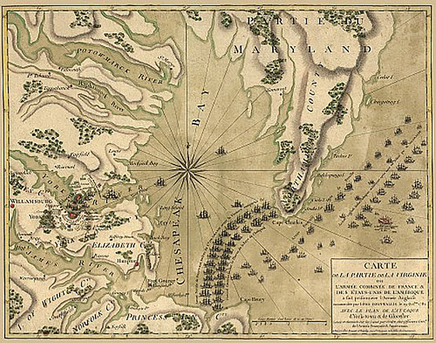 Carte de la partie de la Virginie...1781