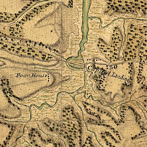 Carte des environs de Williamsburg en Virginie...Septembre 1781