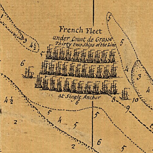 A Plan of the entrance of Chesapeak [sic] Bay with James and York Rivers 1781