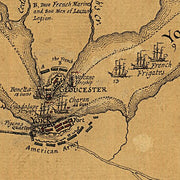 A Plan of the entrance of Chesapeak [sic] Bay with James and York Rivers 1781