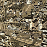 Perspective map of Bedford City, Virginia, by H. Wellge, 1891