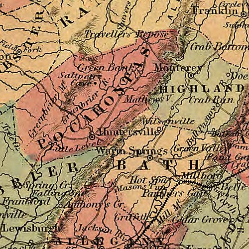 Colton's Virginia, 1862