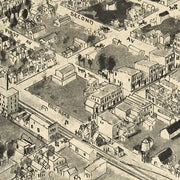 Birds eye view of Franklin, Virginia by T. M. Fowler, 1907