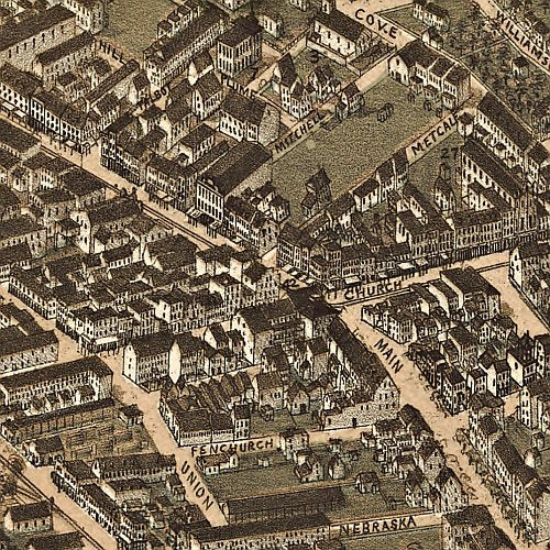 Norfolk &amp; Portsmouth, Virginia by C. N. Drie, 1873