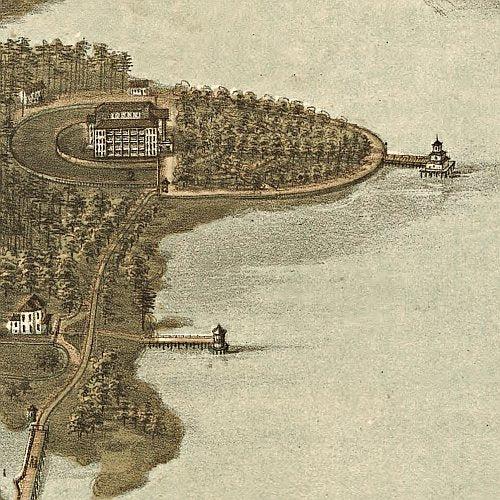 Norfolk & Portsmouth, Virginia by C. N. Drie, 1873