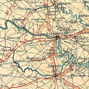 Map of the state of Virginia, 1863