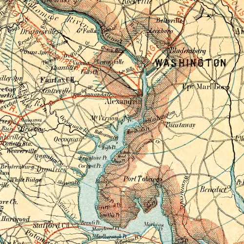 Map of the state of Virginia, 1863