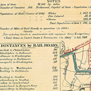 Map of the state of Virginia, 1863