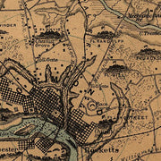 Hughes military map of Richmond & Petersburgh [sic], VA, 1864