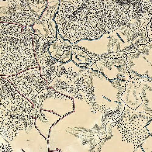 Map of the battle field of Spottsylvania