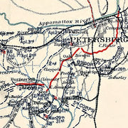 Map showing the operations of the Army of the Potomac under command of Maj. Gen. George G. Meade from March 29th to April 9th 1865