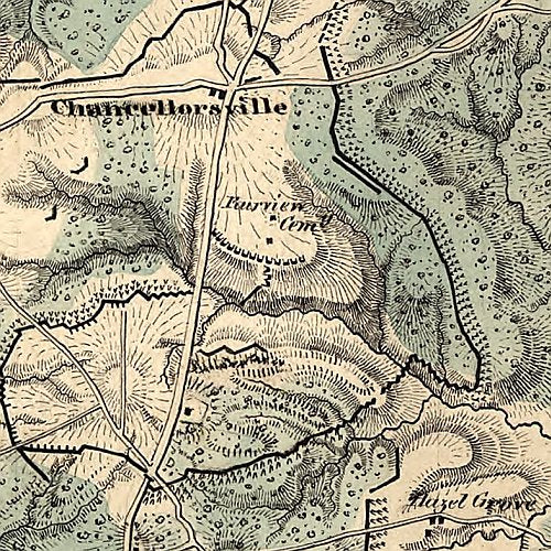 The battle of Chancellorsville Sunday, May 3rd, 1863 by S.B. Robinson