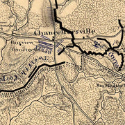 Map of the battle of Chancellorsville, Saturday, May 2nd 1863