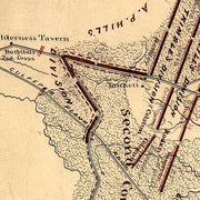 Map of the battle of Chancellorsville, Saturday, May 2nd 1863
