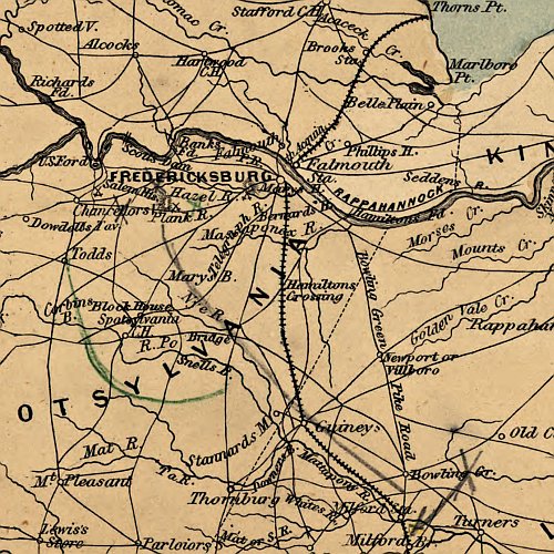 The approaches from Washington, to Richmond From surveys supplied by officers of the army, 1862