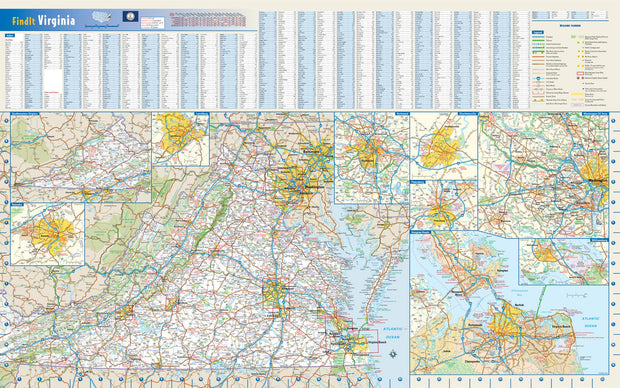 Virginia Wall Map by Globe Turner