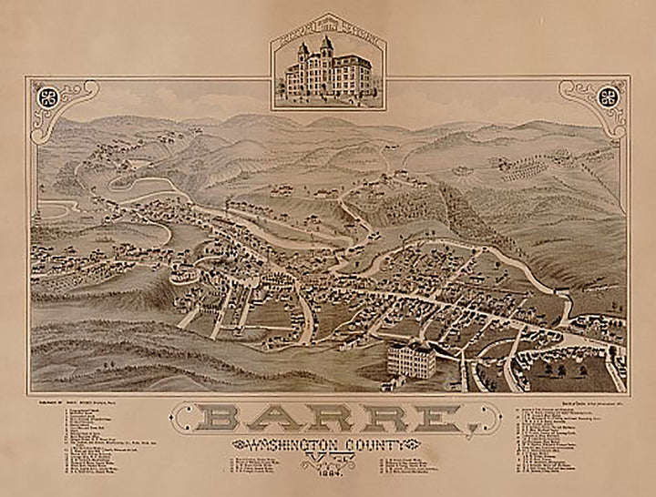 Barre, Vermont by Beck &amp; Pauli, 1884