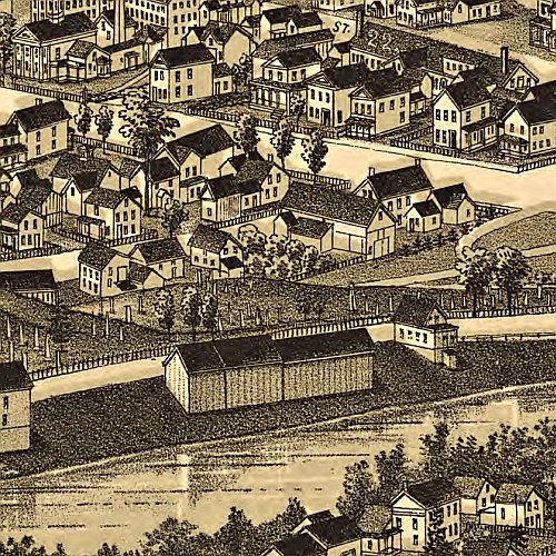 Bennington, Vermont by L. R. Burleigh, 1887