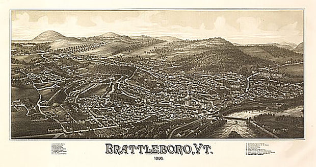 Brattleboro, Vermont by L. R. Burleigh, 1886