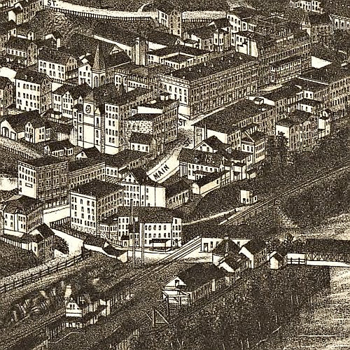 Brattleboro, Vermont by L. R. Burleigh, 1886