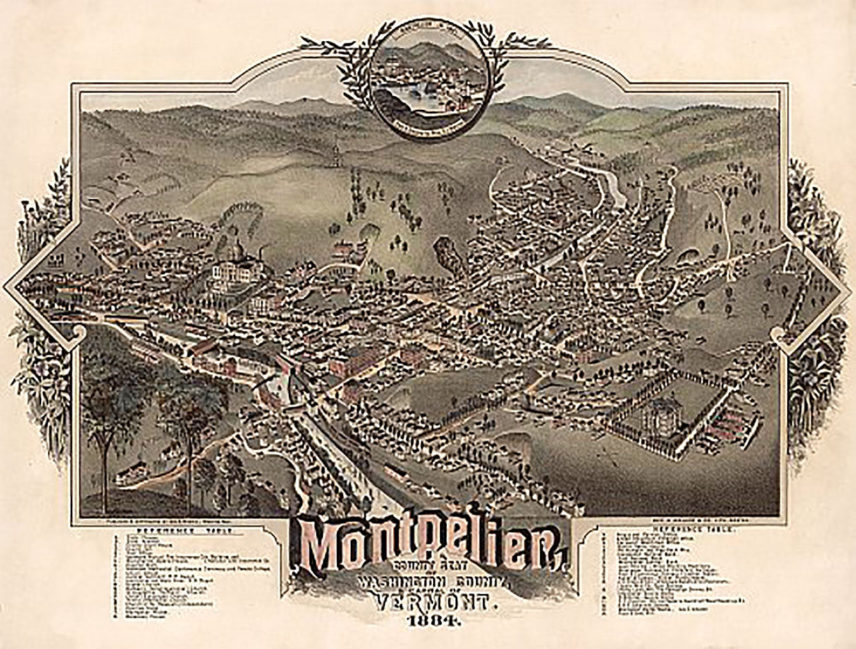 Montpelier, Vermont by A.F. Poole, 1884