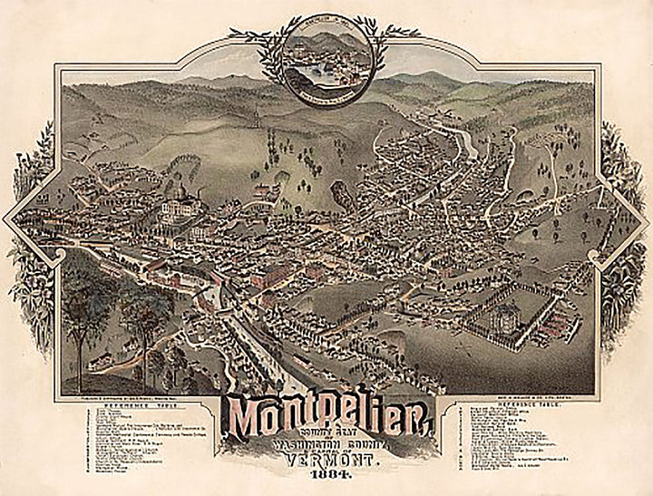 Montpelier, Vermont by A.F. Poole, 1884