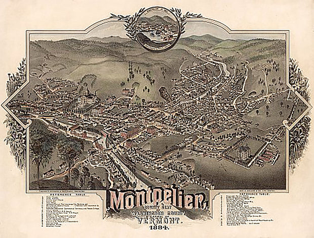 Montpelier, Vermont by A.F. Poole, 1884