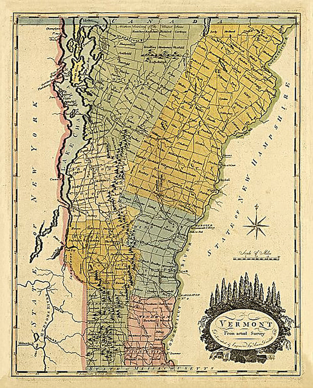 Vermont, from actual survey, 1814