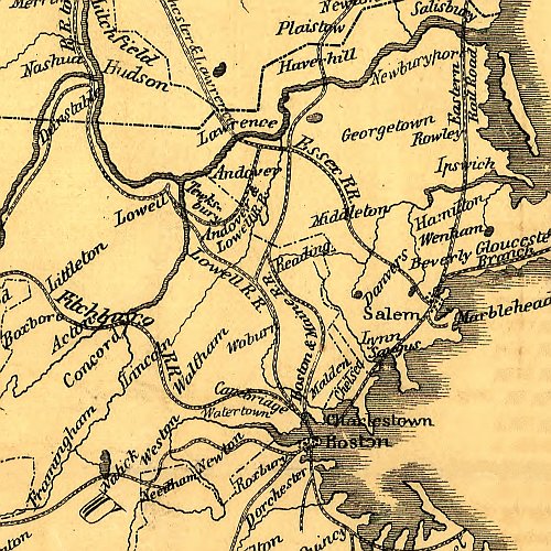Map of Rail Road Routes From Rouse&