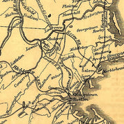 Map of Rail Road Routes From Rouse's Point to Portsmouth and Boston, 1847