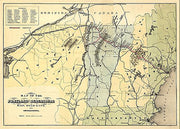 Map of the Portland and Ogdensburg Rail Road line, and connections, 185?