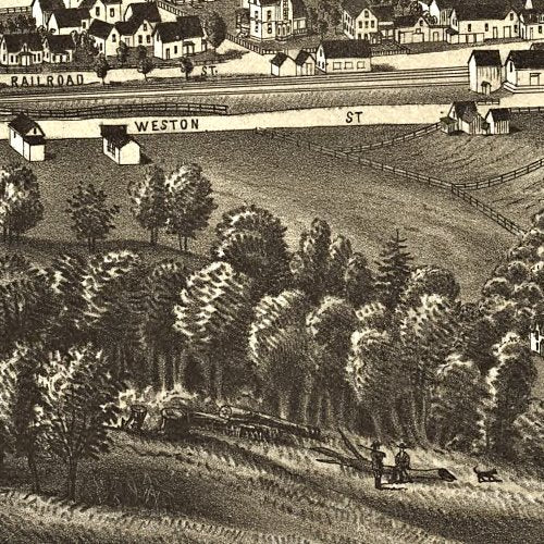 West Randolph, Vermont by R. L. Burleigh, 1886