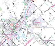 Austin Regional Area Major Arterial Wall Map