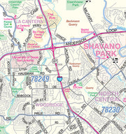 San Antonio Regional Area Major Arterial Wall Map